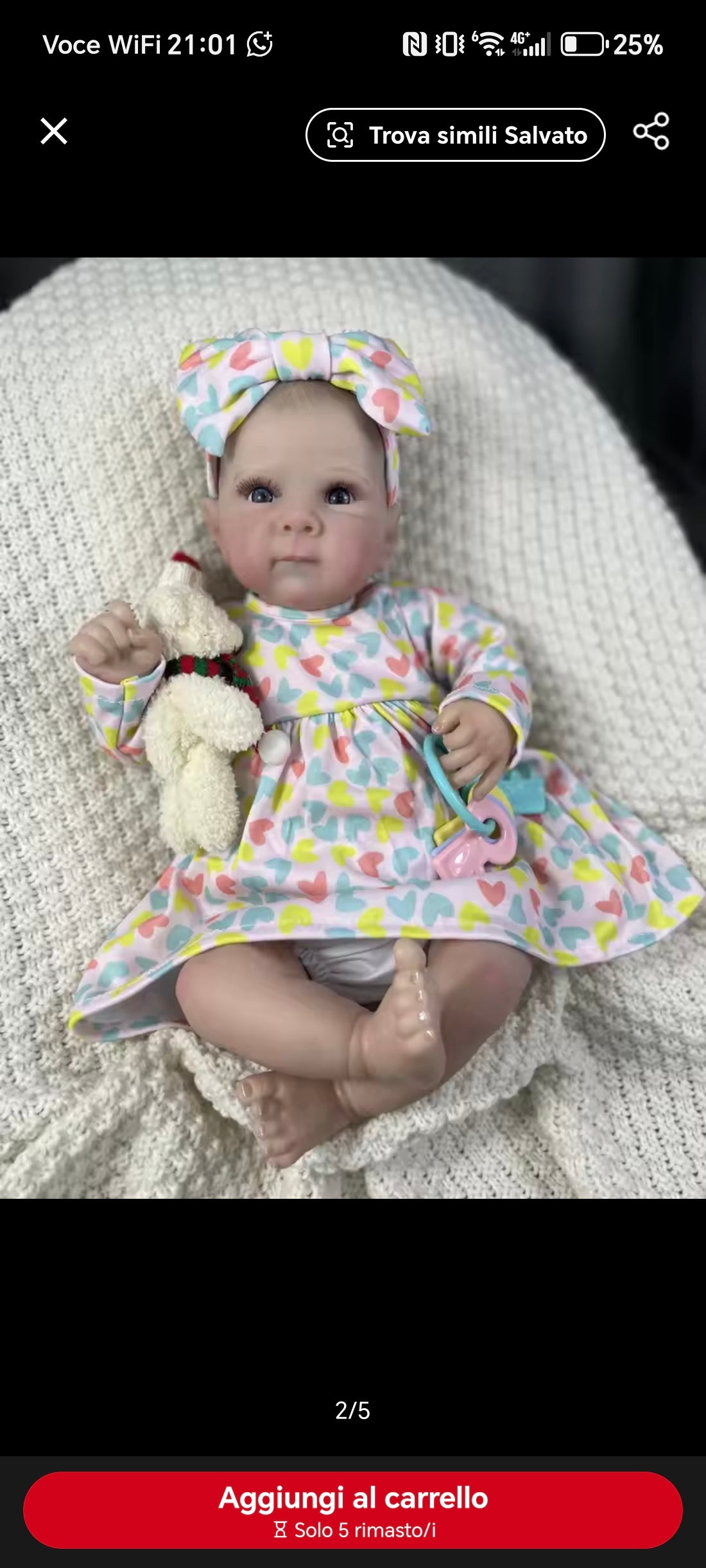 Bambola Reborn mod. Betty